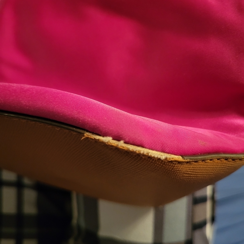 Michael Kors Fuchsia Tote With Silver Hardware & Finishings - Picture 13 of 15